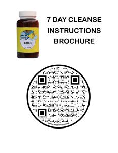 7 DAY CLEANSE CKLS FLYERS 10 COUNT